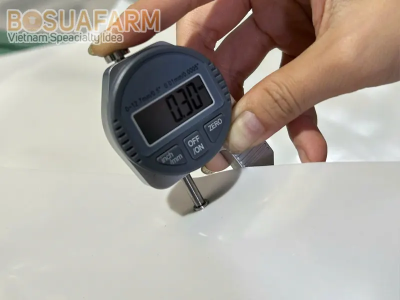 Màng PE 0.3mm trắng cho dự án - Ảnh 2
